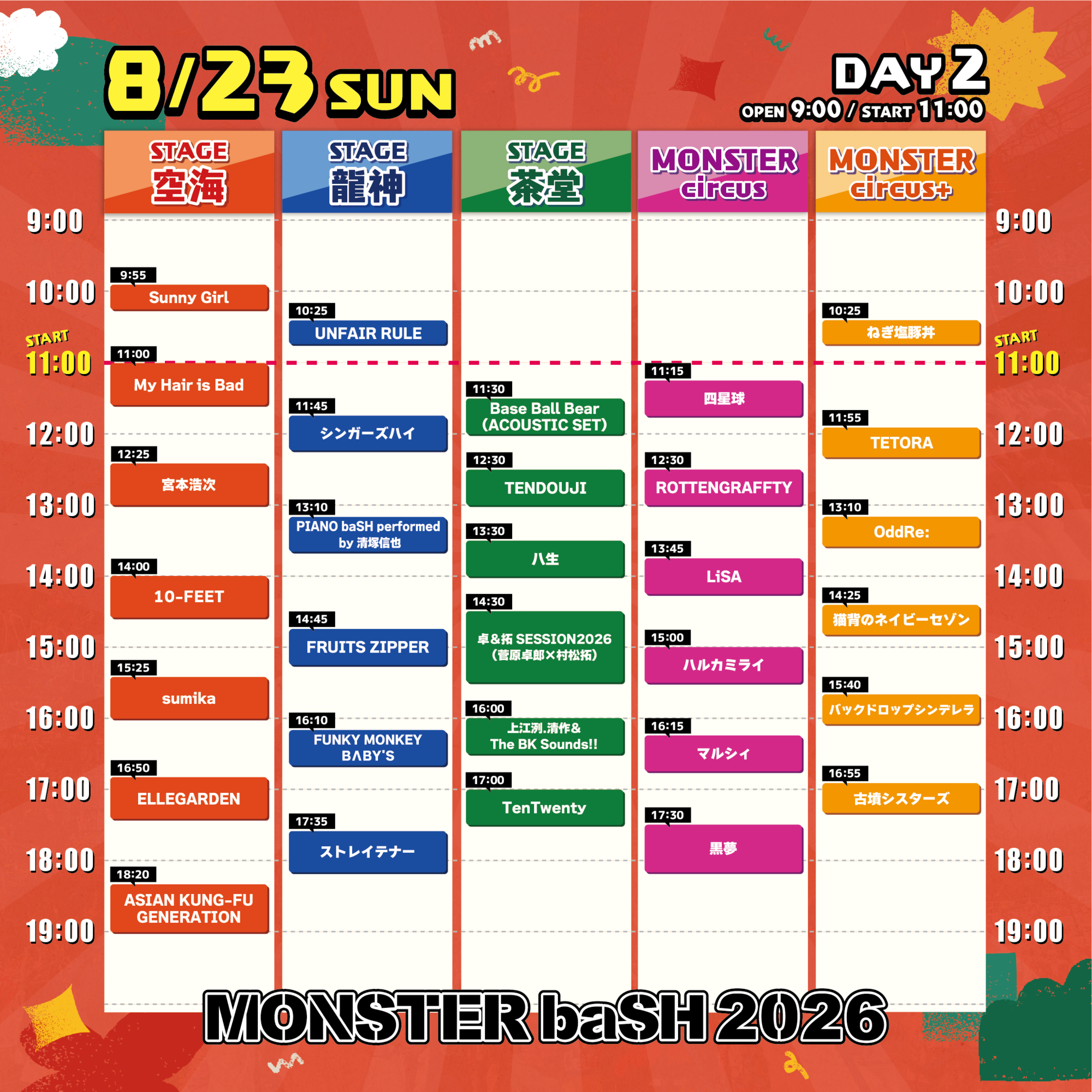 MONSTER baSH 2026 | 四星球 オフィシャルWebサイト