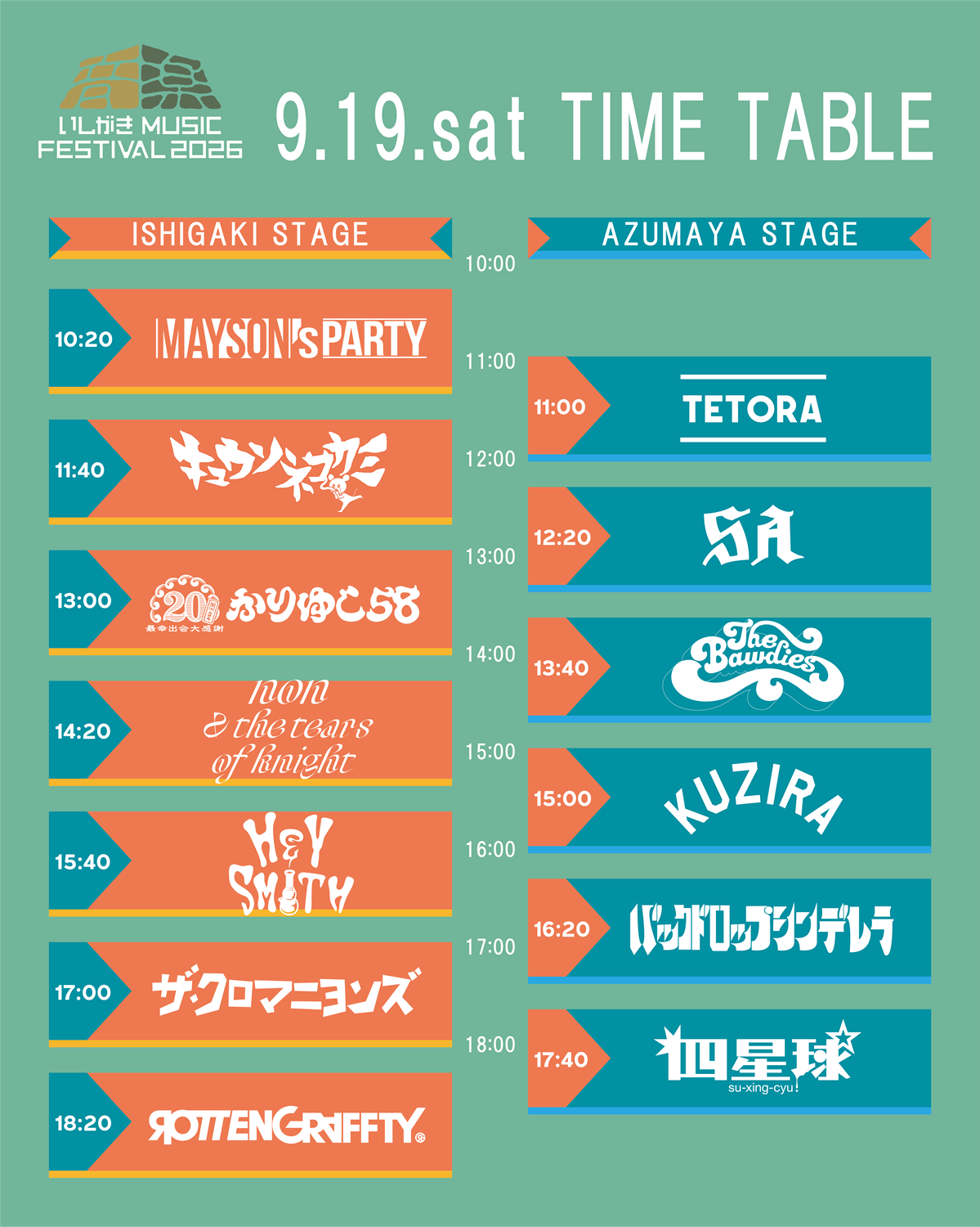 2026年9月19日（土）岩手県盛岡市 盛岡城跡公園を中心に開催『いしがき